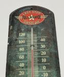 Vintage Metal Auto Thermometer in Bright Colors