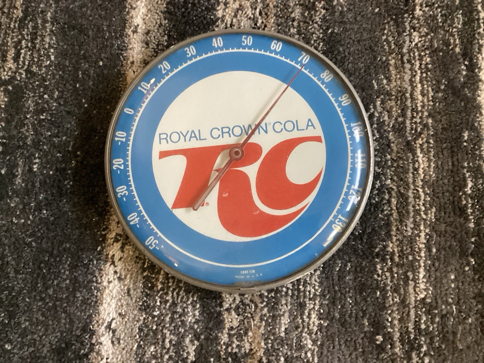 Royal Crown RC Cola Vintage Dome Thermometer 12