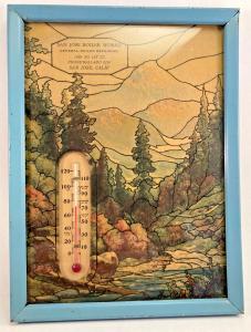 San Jose Boiler Works Vintage Advertising Thermometer