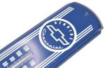 Chevrolet Vintage Blue and White Advertising Thermometer