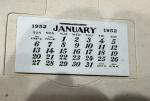 Vintage 1952 Morco Plax Calendar Thermometer