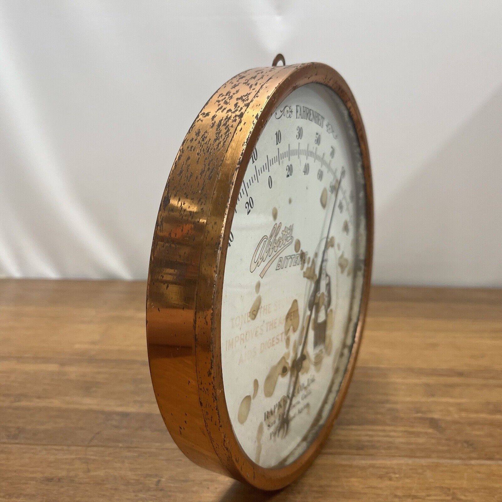 Vintage ABBOTTS BITTERS Thermometer - Brings Digestive Aid