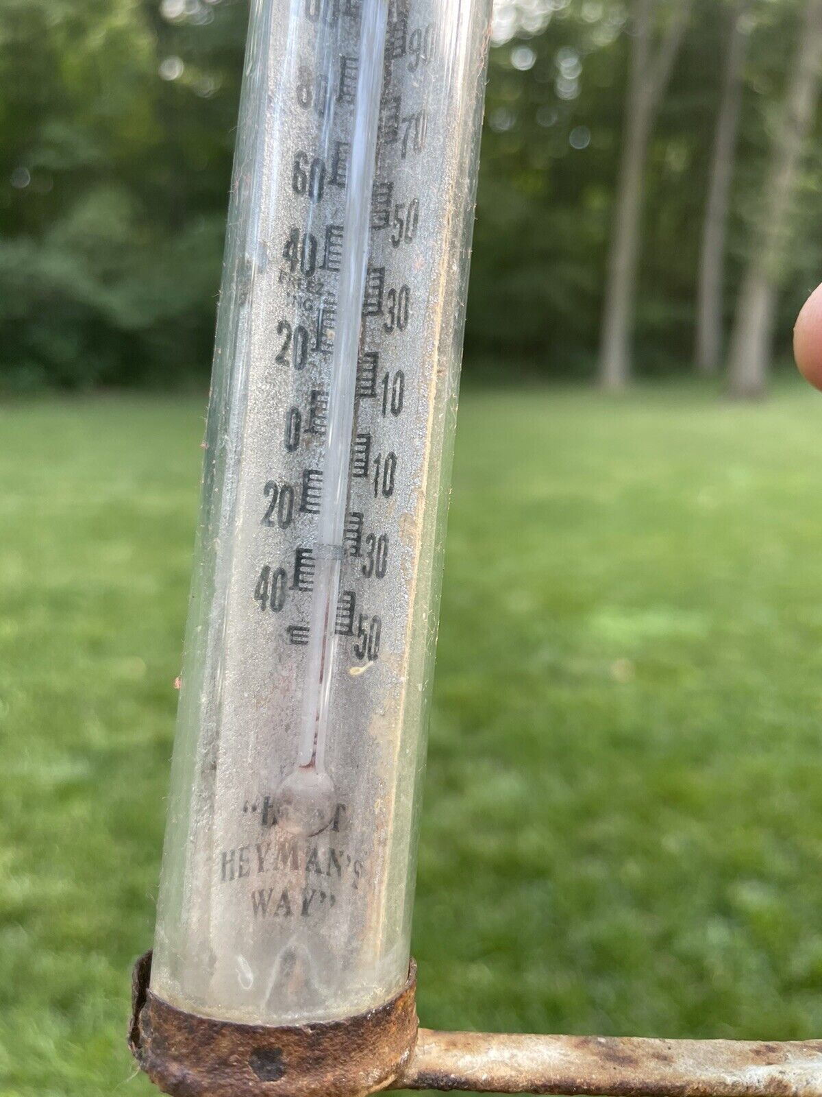 Vintage Sandusky OH General Store Thermometer