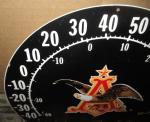 Anheuser Busch 12" Round Eagle Logo Thermometer