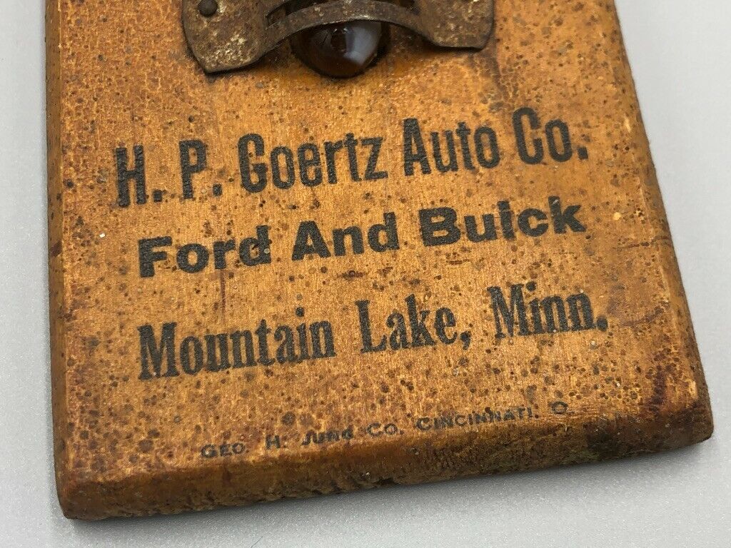 Antique FORD & BUICK Auto Thermometer - Mountain Lake