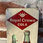 Vintage Royal Crown Cola Soda Thermometer Sign