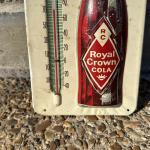 Vintage Royal Crown Cola Soda Thermometer Sign