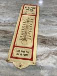 Polk Oil Co Antique Thermometer Metal Sign