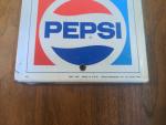 1970s Metal Pepsi Wall Thermometer Advertisement