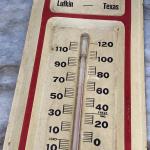 Polk Oil Co Antique Thermometer Metal Sign