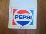 1970s Metal Pepsi Wall Thermometer Advertisement