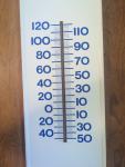 1970s Metal Pepsi Wall Thermometer Advertisement