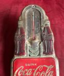 1942 Coca-Cola Double Bottle Thermometer by Robertson