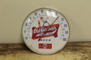 Vintage German Beer 10" Dial Thermometer Sign