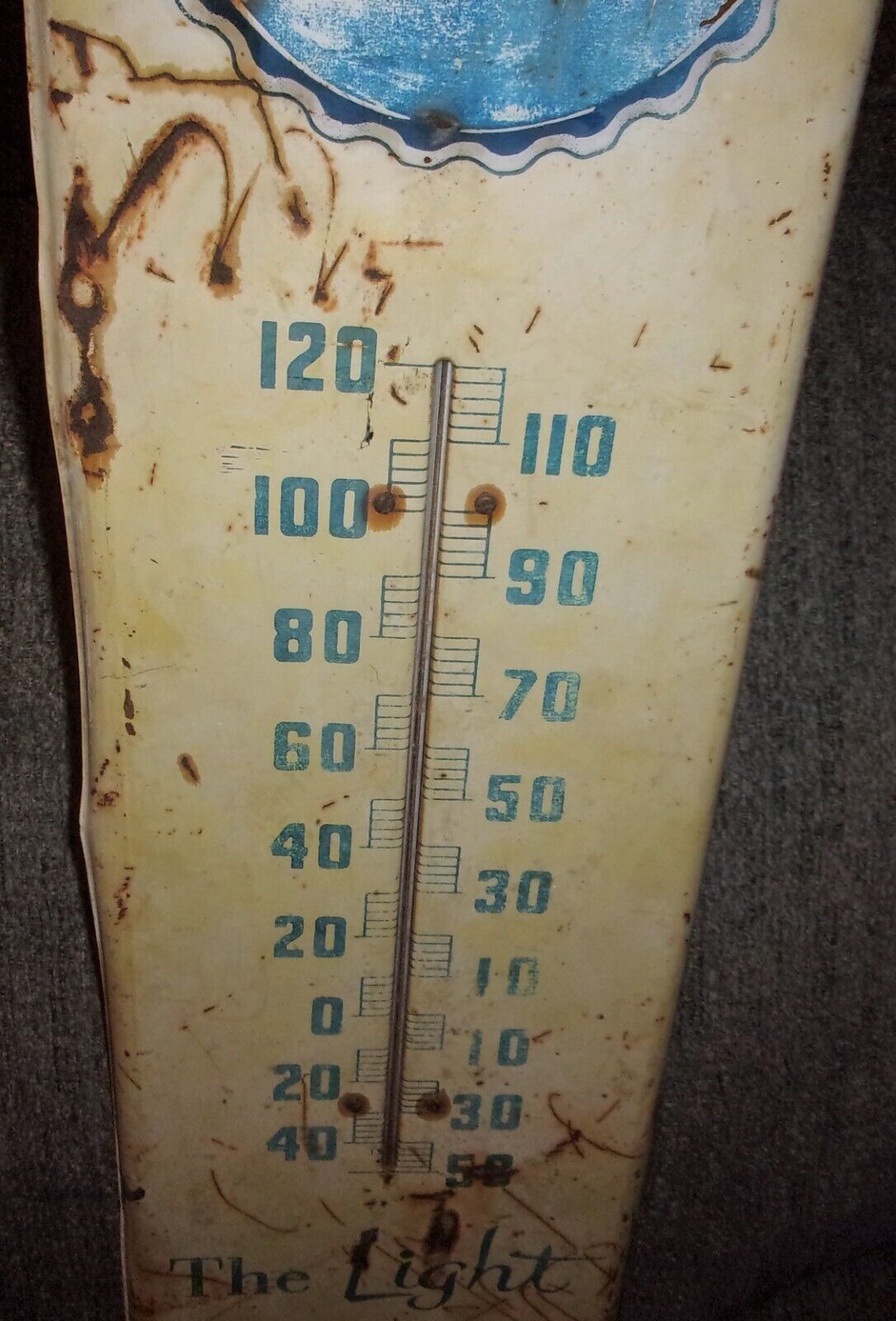 PEPSI COLA Embossed Bottle Cap Thermometer
