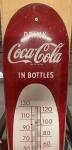 1950's Coca-Cola "Cigar" Metal Thermometer