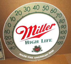 Miller High Life Vintage Thermometer Sign 12
