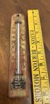 Vintage Wooden Advertising Thermometer for Home Decor