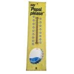 Pepsi Please Vintage Wall Thermometer with Cap