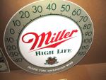 Miller High Life Vintage Thermometer Sign 12