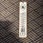 Vintage Wooden Wall Advertising Thermometer