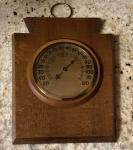 Keystone Wood Plaque Vintage Wall Thermometer