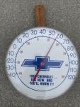 Chevy 12" Round Vintage Advertising Thermometer