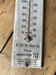 1920s Vintage Auto Service Thermometer Sign
