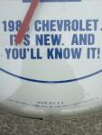 Chevy 12" Round Vintage Advertising Thermometer