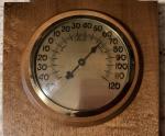 Keystone Wood Plaque Vintage Wall Thermometer