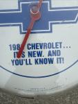 Chevy 12" Round Vintage Advertising Thermometer