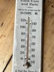 1920s Vintage Auto Service Thermometer Sign