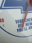 Chevy 12" Round Vintage Advertising Thermometer
