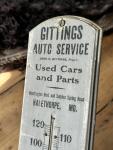 1920s Vintage Auto Service Thermometer Sign