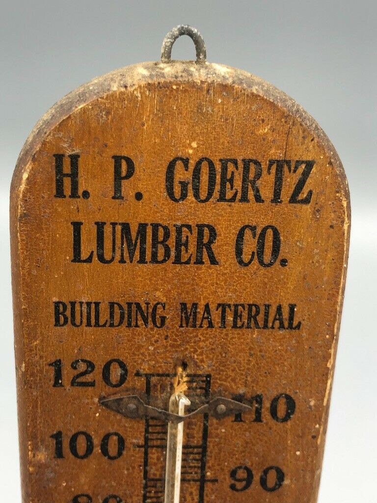 Antique FORD & BUICK Auto Thermometer - Mountain Lake