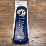 Vintage Miller Lite Beer Advertising Thermometer Sign