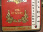 Budweiser King of Beers Wooden Thermometer
