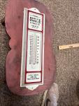 Vintage Bank of Danville Metal Thermometer 13" x 3.75