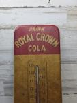 1940s Royal Crown Cola Metal Thermometer