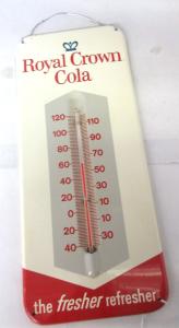 Royal Crown Cola Vintage Tin Wall Thermometer