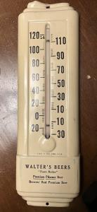 Walter’s Beers Vintage Advertising Thermometer - Pueblo