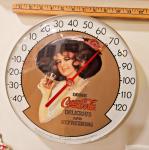 Coca-Cola Jumbo Dial Thermometer 12" Betty Girl