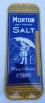 Vintage Morton Salt Advertising Thermometer Sign