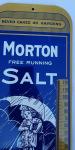 Vintage Morton Salt Advertising Thermometer Sign