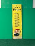 Pepsi Vintage Advertising Thermometer Sign