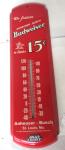 Vintage Budweiser Beer Tavern Wall Thermometer