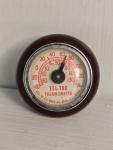 Vintage Tel-Tru Auto Thermometer Red Dial