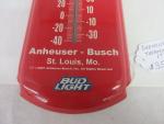 Vintage Budweiser Beer Tavern Wall Thermometer
