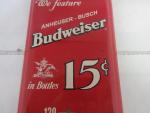 Vintage Budweiser Beer Tavern Wall Thermometer