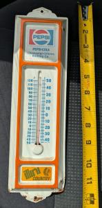 Pepsi Cola Urbana Illini Thermometer 12" Tall